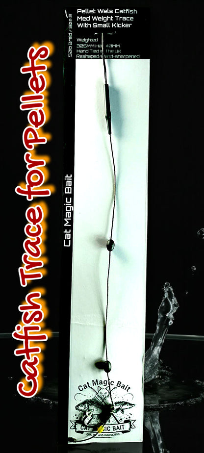 Cat Magic Trace for Pellets packaging with a black and white background