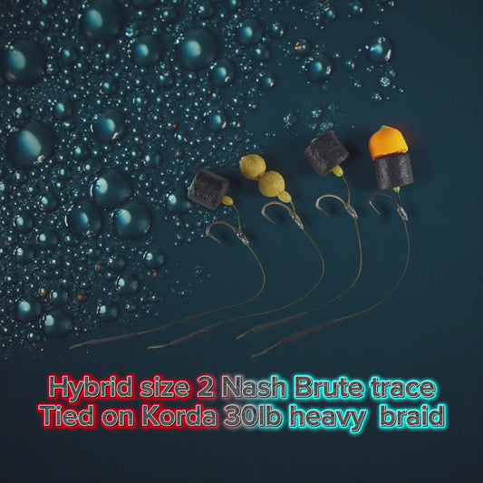 Hybrid Korda , Nash hair rig for carp. Cats and sturgeon in mixed waters